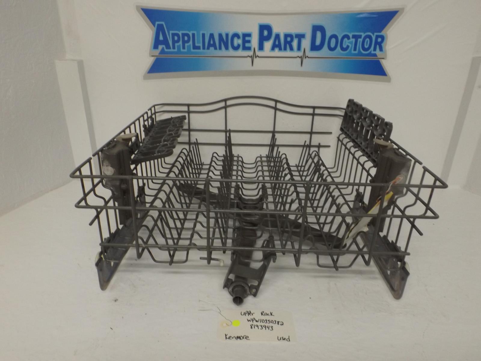 Kenmore Dishwasher WPW10350382 8193943 Upper Rack Used Kenmore Dishwasher WPW10350382 8193943 Upper Rack Used